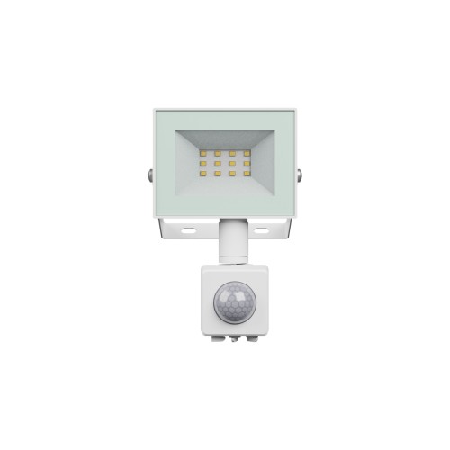 NOCTIS LUX 4 Naświetlacz 10W WW 230V IP44 94x150x53mm biały czujnik ruchu PIR SLI029074WW_CZUJNIK_PW SPECTRUM LED
