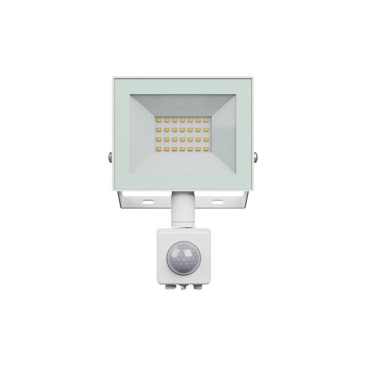 NOCTIS LUX 4 Naświetlacz 20W CW 230V IP44 116x174x53mm biały czujnik ruchu PIR SLI029075CW_CZUJNIK_PW SPECTRUM LED
