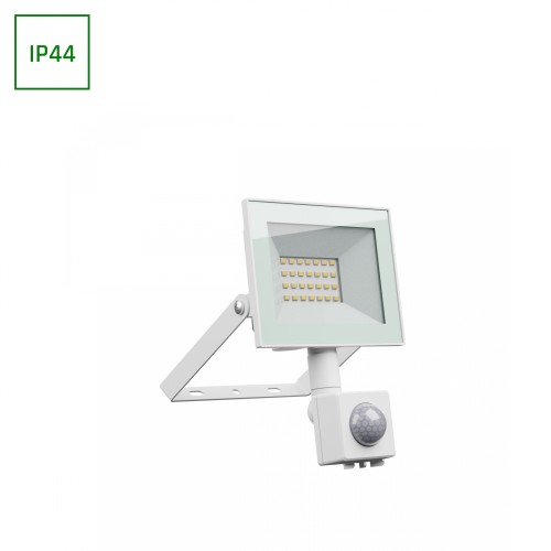 NOCTIS LUX 4 Naświetlacz 20W NW 230V IP44 116x174x53mm biały czujnik ruchu PIR SLI029075NW_CZUJNIK_PW SPECTRUM LED