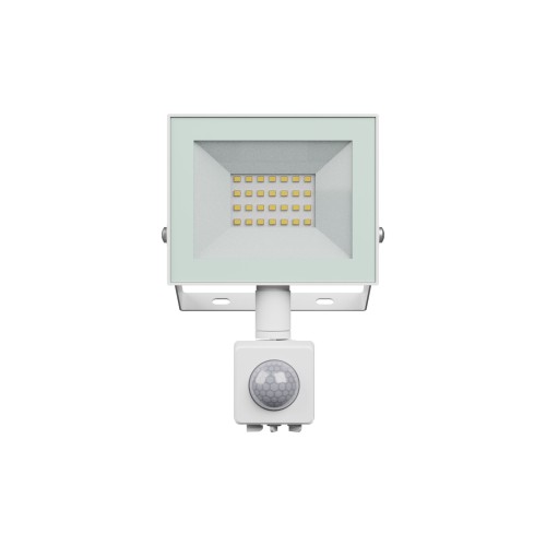 NOCTIS LUX 4 Naświetlacz 20W NW 230V IP44 116x174x53mm biały czujnik ruchu PIR SLI029075NW_CZUJNIK_PW SPECTRUM LED