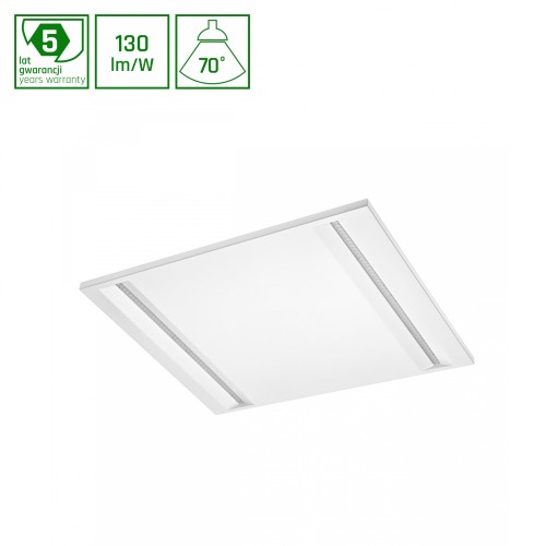 ALGINE LINE panel 44W NW 230V 70st IP20 IK06 600x600x40mm biały UGR<16 5 Lat Gwarancji SLI035050NW_PW SPECTRUM LED