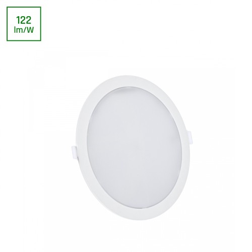 ALGINE ECO 2w1 natynk-podtynk DOWNLIGHT 18W NW 230V 110st IP20 IK06 223x35mm biały okrągła SLI037029NW_PW SPECTRUM LED