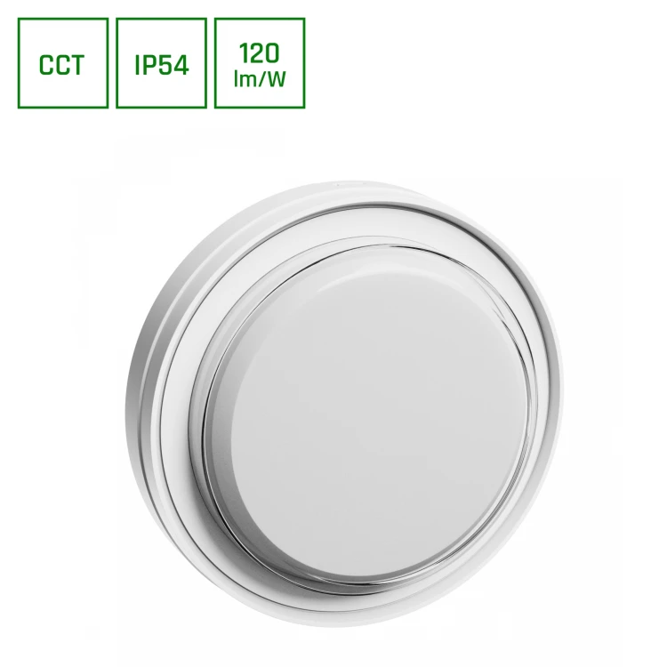 PASTILO 10W CCT 230V 120st IP54 IK10 180x47mm biały okrągła SLI042001CCT_PW SPECTRUM LED