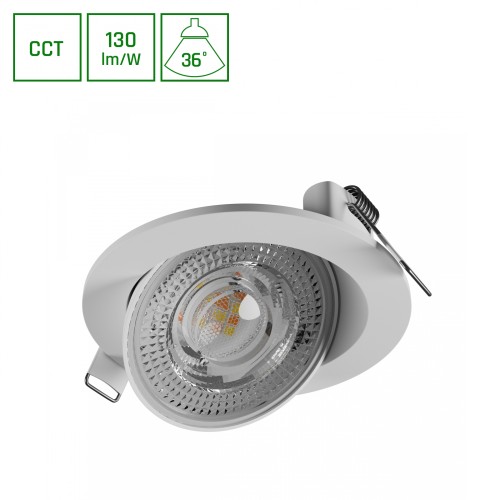MOBILO LED 6.5W CCT 230V 36ST IP20 FI105x35mm biały okrągła SLI043023CCT_PW SPECTRUM LED