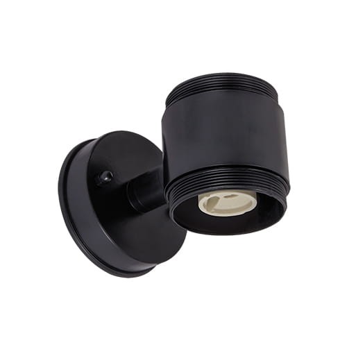 Lampa ogrodowa elewacyjna Kinkiet Zewnętrzny Nowoczesny GORDON BLACK 03937 Ideus 2x GU10 IP54 poliwęglan na budynek dwustronna hermetyczna oświetlenie zewnętrzne czarna