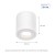 CHLOE GU10 Natynkowa GU10 250V IP65 90x97mm biały okrągła nieruchoma SLIP005033 SPECTRUM LED