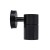 Lampa ogrodowa elewacyjna Kinkiet Zewnętrzny Nowoczesny GORDON BLACK 03936 Ideus 1x GU10 IP54 poliwęglan na budynek jednostronna hermetyczna oświetlenie zewnętrzne czarna