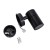 Lampa ogrodowa elewacyjna Kinkiet Zewnętrzny Nowoczesny GORDON BLACK 03936 Ideus 1x GU10 IP54 poliwęglan na budynek jednostronna hermetyczna oświetlenie zewnętrzne czarna