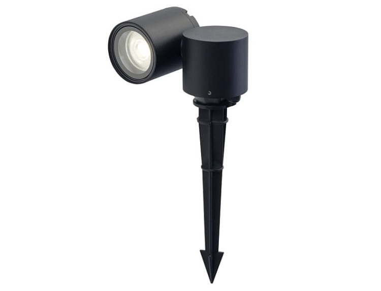 Lampa ogrodowa reflektorek ogrodowy wbijany TUBINGS M 8161 NOWODVORSKI Lighting GU10 Zewnętrzna Nowoczesna oprawa aluminium metalowa do ogrodu oświetlenie zewnętrzne drzewa krzewów gruntowa czarna Inspiracje Premium