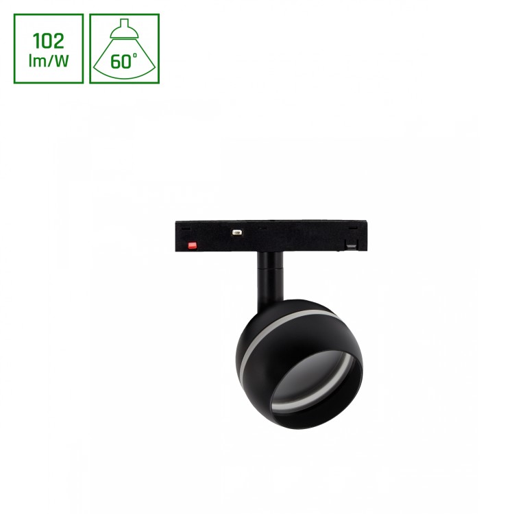 SYSTEM SHIFT BASIC - GLOBE RING Oprawa kula 90mm 10W 2700K czarny WLD+70032WW WOJNAROWSKI Lighting