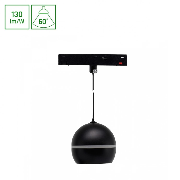 SYSTEM SHIFT BASIC - GLOBE P RING Oprawa kula ZWIS 90mm 10W 4000K czarny WLD+70033NW WOJNAROWSKI Lighting