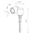 Lampa ogrodowa reflektorek ogrodowy wbijany TUBINGS M 8161 NOWODVORSKI Lighting GU10 Zewnętrzna Nowoczesna oprawa aluminium metalowa do ogrodu oświetlenie zewnętrzne drzewa krzewów gruntowa czarna Inspiracje Premium