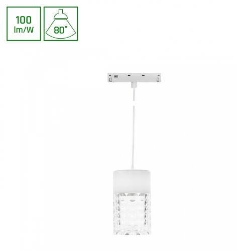 SYSTEM SHIFT BASIC - HANGIT CRYSTAL Oprawa ZWIS 55X110mm (1100mm WIRE) 7W 4000K biały WLD+70050NW WOJNAROWSKI Lighting