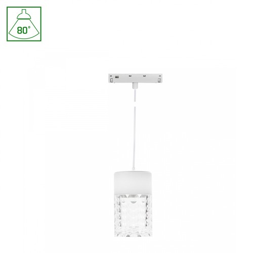SYSTEM SHIFT BASIC - HANGIT CRYSTAL Oprawa ZWIS 55X110mm (1100mm WIRE) 7W 2700K biały WLD+70050WW WOJNAROWSKI Lighting