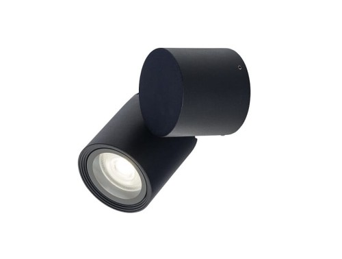 Lampa ogrodowa elewacyjna Kinkiet Zewnętrzny reflektorek ogrodowy ścienny TUBINGS S 8160 NOWODVORSKI Lighting Zewnętrzna Nowoczesna oprawa aluminium metalowa do ogrodu oświetlenie zewnętrzne tarasu podwórka ścienna gruntowa czarna Inspiracje Premium