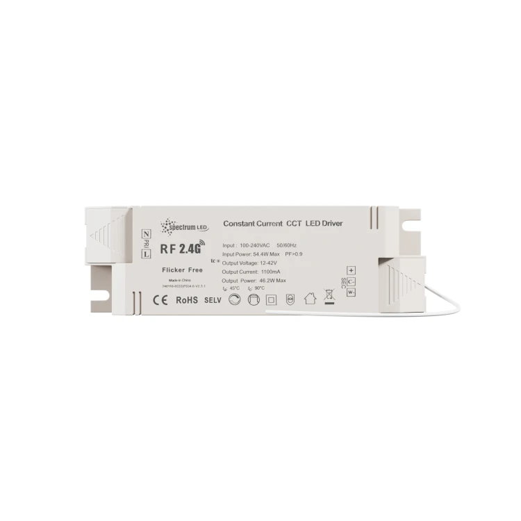 Zasilacz CC 550-1100mA 12V-42V MAX 46W CCT DImm Kompakt KONEKTO MESH WOJ+07007 SPECTRUM LED
