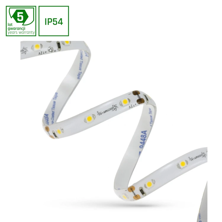 Pasek LED 2835 12V 60LED 4,8W/m 336lm/m CW 8mm IP54 5LAT 5m roll WOJ+11989_ROLL SPECTRUM LED