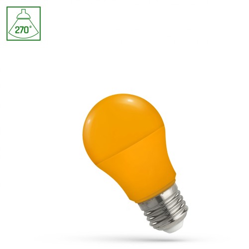 LED GLS E-27 230V 4.9W pomarańczowy WOJ+14609 SPECTRUM LED