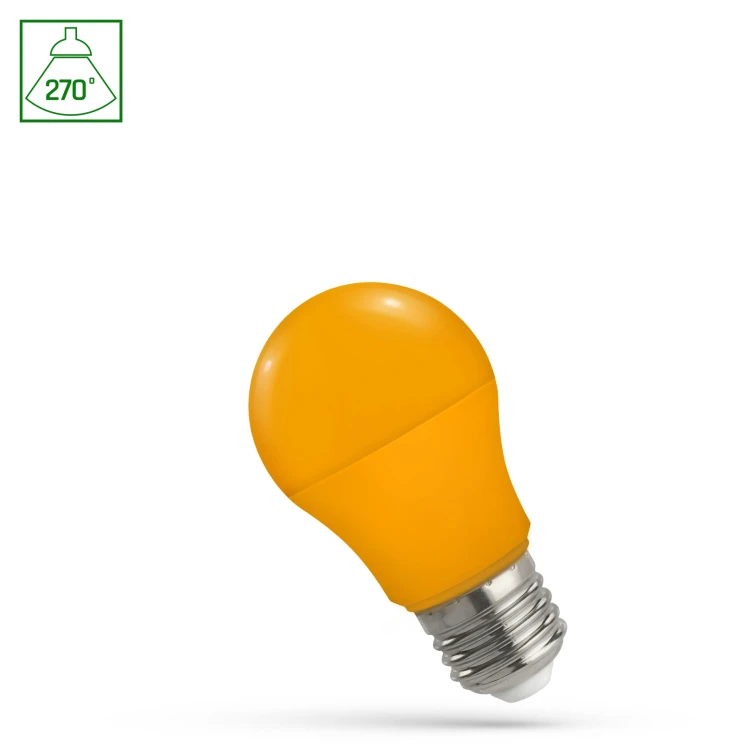 LED GLS E-27 230V 4.9W pomarańczowy WOJ+14609 SPECTRUM LED