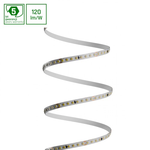 Pasek LED 2835 24V 128LED 10W/m 1200lm/m WW 8mm IP20 5LAT 5m roll WOJ+16853_ROLL SPECTRUM LED
