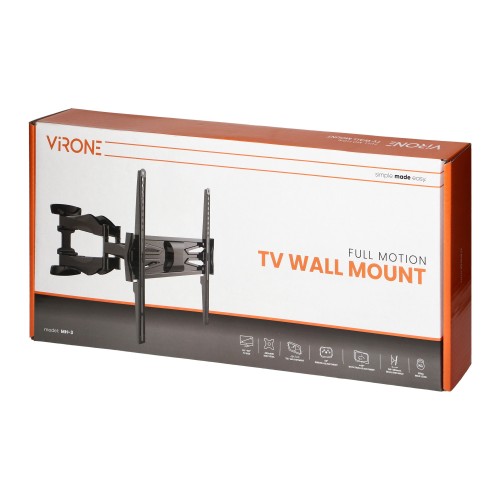 Obrotowy uchwyt ścienny do telewizorów 32″–60″ MH-3 Virone z ramieniem ramię wieszak TV regulowany