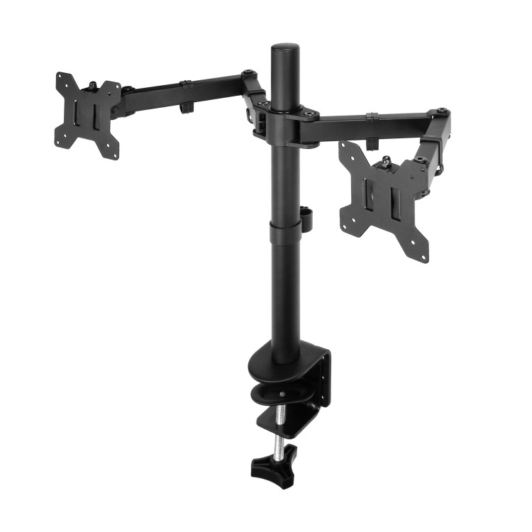 Biurkowy uchwyt do dwóch monitorów 13"-27″ MH-4 Virone podwójny wieszak monitora regulowany