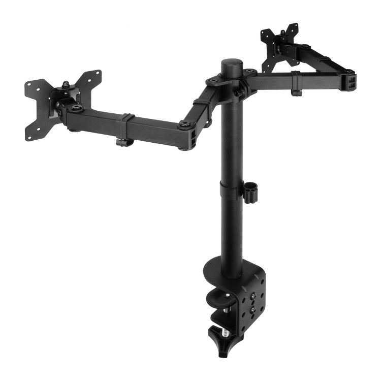 Biurkowy uchwyt do dwóch monitorów 13"-27″ MH-4 Virone podwójny wieszak monitora regulowany