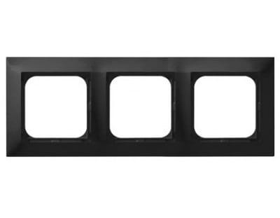 Ramka Potrójna 3-krotna Czarna Impresja R-3Y/33 OSPEL IP20 czarny metalik Matowy