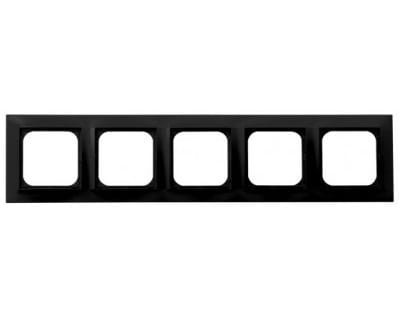 Ramka Pięciokrotna 5-krotna Czarna Impresja R-5Y/33 OSPEL IP20 czarny metalik Matowy