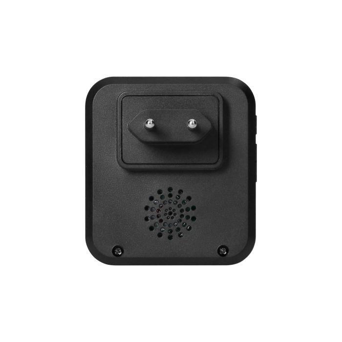 SIGO AC, dzwonek bezprzewodowy sieciowy, Wi-Fi, przycisk bezbateryjny, learning system, 32 dźwięków, 200m, czarny OR-DB-MK-174/B ORNO Home
