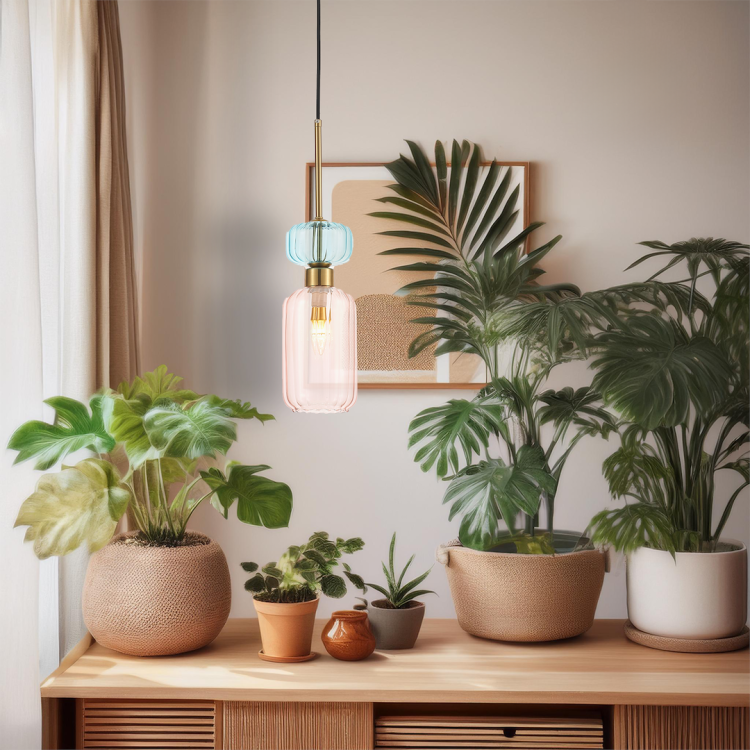 Lampa wisząca MOLLY PINK 1xE14 ML1822 Milagro