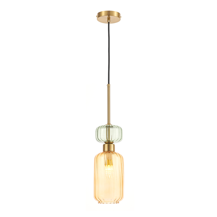 Lampa wisząca MOLLY AMBER 1xE14 ML1823 Milagro