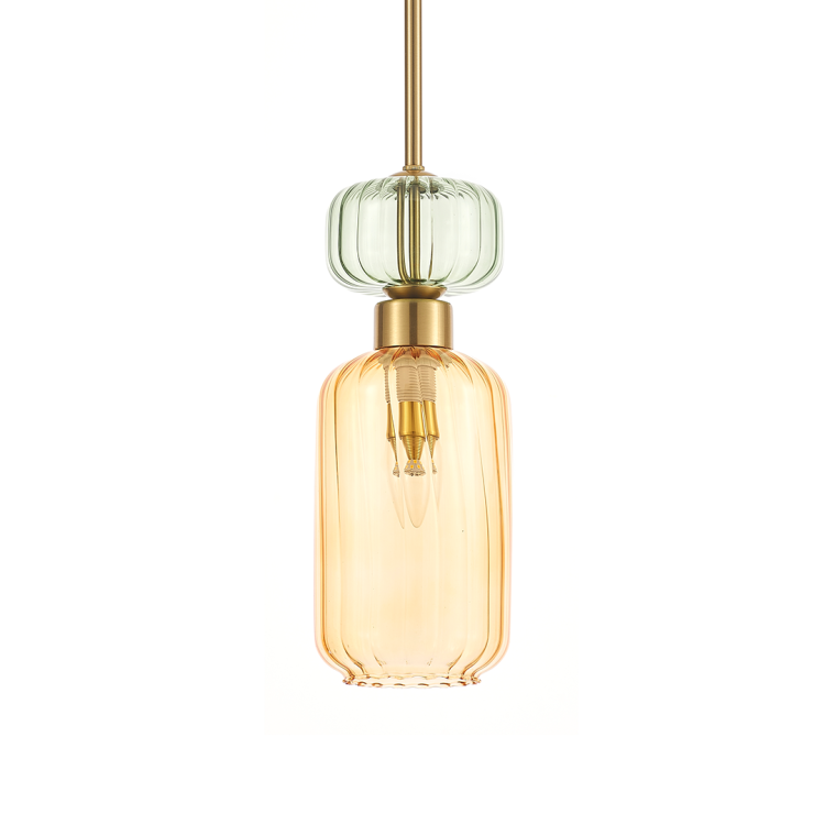 Lampa wisząca MOLLY AMBER 1xE14 ML1823 Milagro