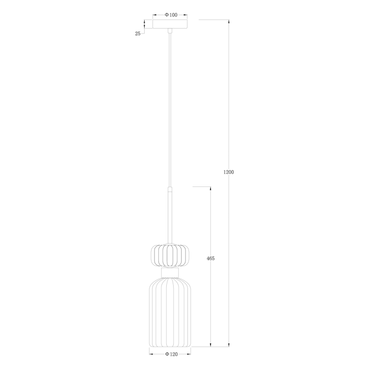 Lampa wisząca MOLLY AMBER 1xE14 ML1823 Milagro