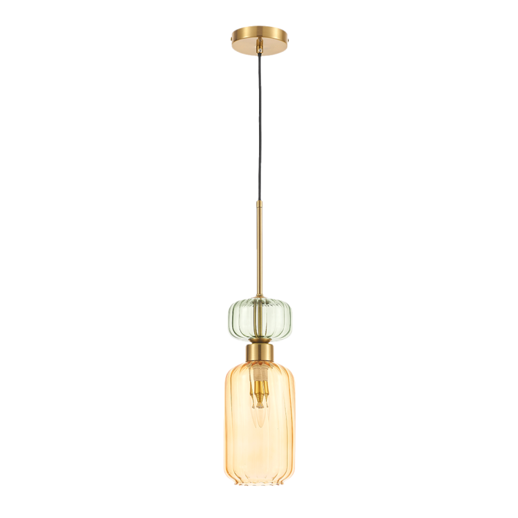 Lampa wisząca MOLLY AMBER 1xE14 ML1823 Milagro