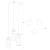 Lampa wisząca MOLLY 3xE14 ML1825 Milagro