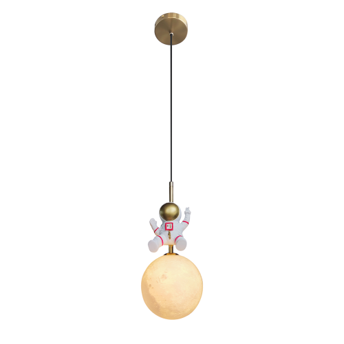 Lampa wisząca Astronauta ML1721 Milagro do pokoju dziecięcego dziecka