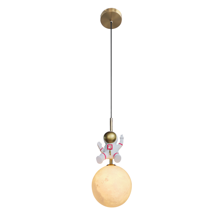 Lampa wisząca Astronauta ML1721 Milagro do pokoju dziecięcego dziecka