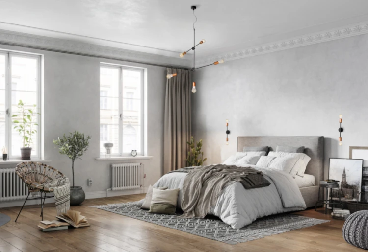 Lampa sufitowa wisząca Industrialna Loft STICKS GOLD V 9076 NOWODVORSKI Lighting E27 x5 nowoczesna oprawa oświetleniowa żyrandol metalowa nad stół blat wyspę złota złoty zwis Inspiracje Premium