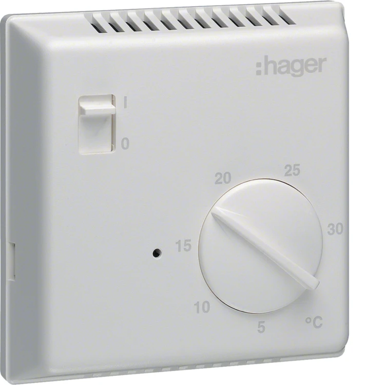 Termostat elektroniczny z wyłącznikiem ręcznym 230V 1P 8A EK003 Hager