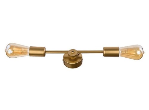 Lampa ścienna Kinkiet Industrialny Loft STICKS GOLD II 9077 NOWODVORSKI Lighting E27 x2 nowoczesna oprawa oświetleniowa metalowy złota złoty mosiądz podwójny Inspiracje Premium - Outlet