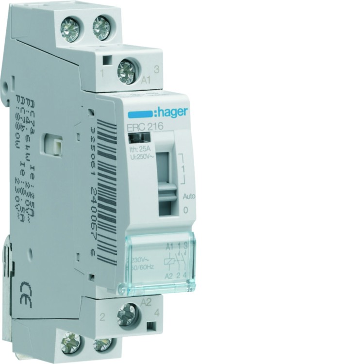 Przekaźnik instalacyjny 230VAC 2NO 16A ERC216 Hager