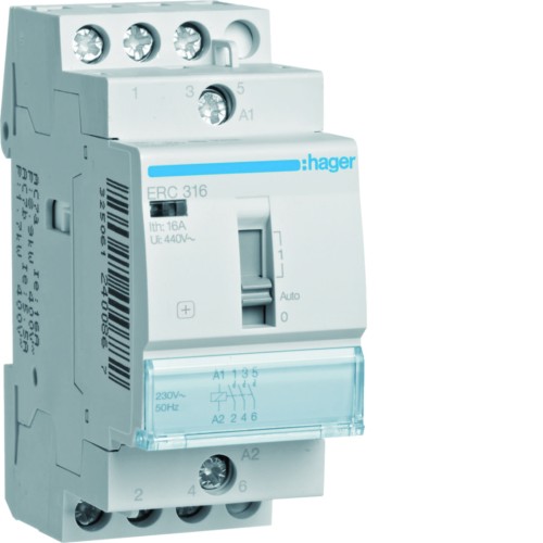 Przekaźnik instalacyjny 230VAC 3NO 16A ERC316 Hager