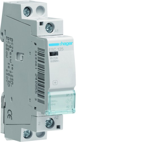 Stycznik 230VAC 1NO 25A AC-7a/b ESC125 Hager