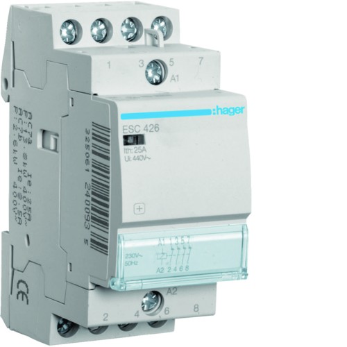 Stycznik 230VAC 4NC 25A AC-7a/b ESC426 Hager