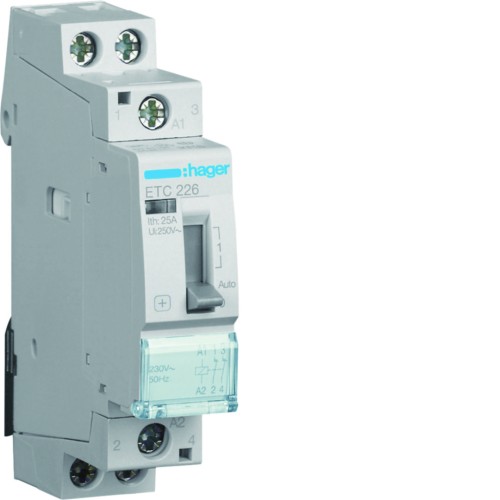Stycznik taryfowy Dzień/Noc 230VAC 2NC 25A AC-7a/b ETC226 Hager