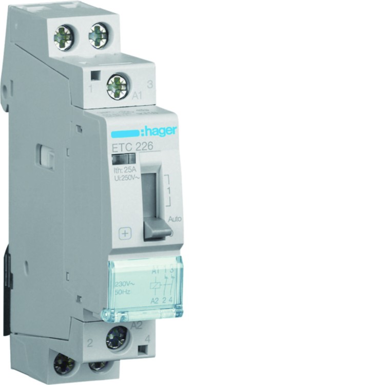 Stycznik taryfowy Dzień/Noc 230VAC 2NC 25A AC-7a/b ETC226 Hager