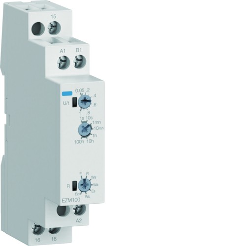 Wielofunkcyjny przekaźnik czasowy 12-240V AC/DC, 8A 250V EZM100 Hager
