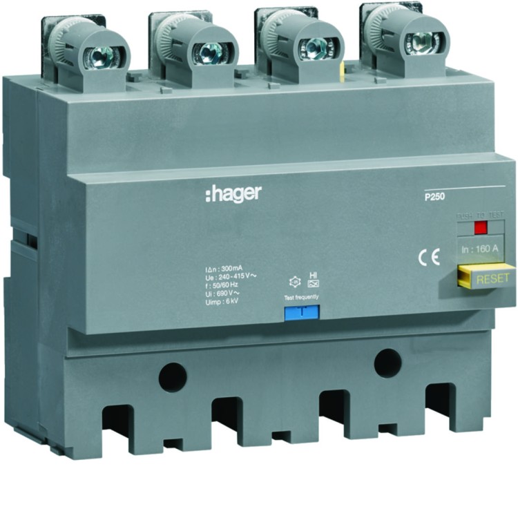 MCCB Blok RCD do P250 4P 160A Idn stały HBT160F Hager