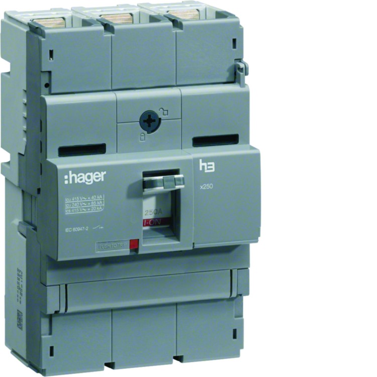 MCCB Rozłącznik mocy x250 3P 250A HCB250H Hager